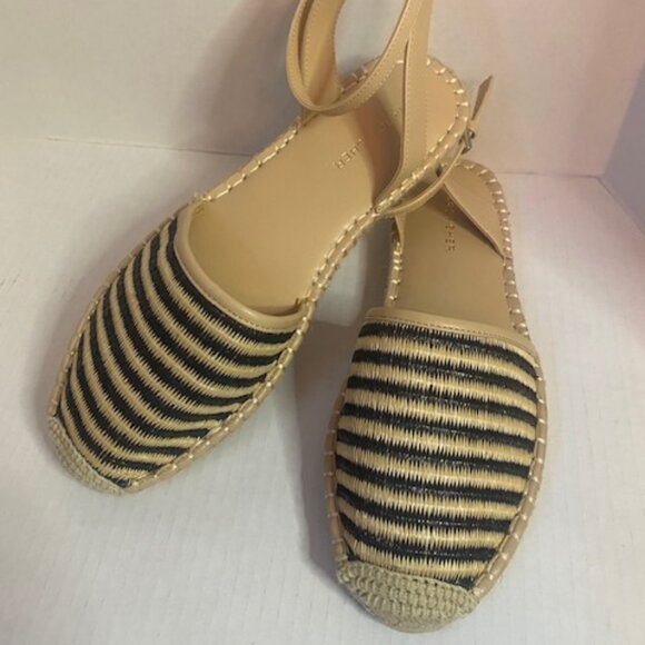 Marc Fisher leather espadrilles ankle strap, size 9.5M - Picture 1 of 5